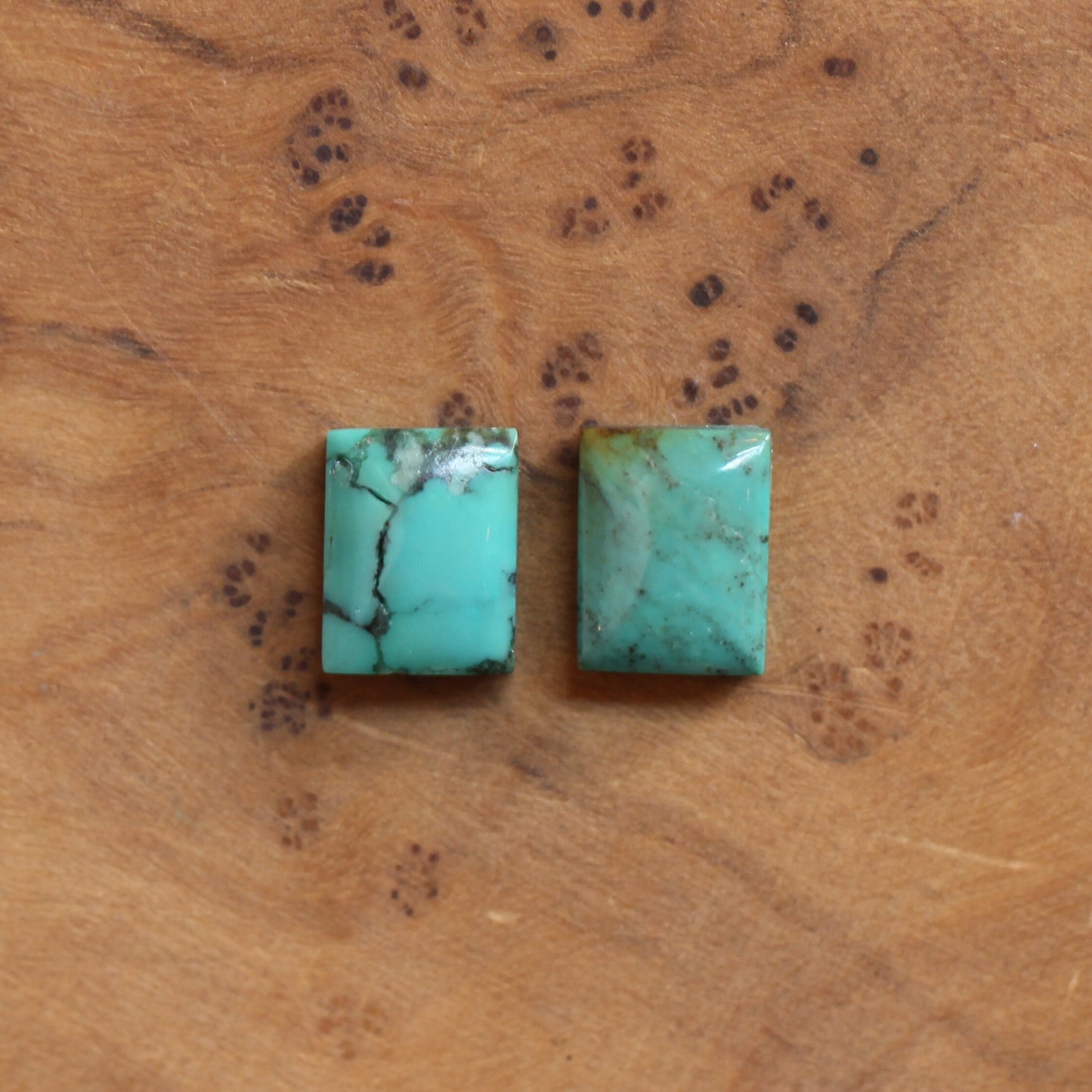 Piper Earrings - Old Stock Turquoise - Turquoise Drop Earrings - .925 Sterling Silver - Dainty Threader Earrings