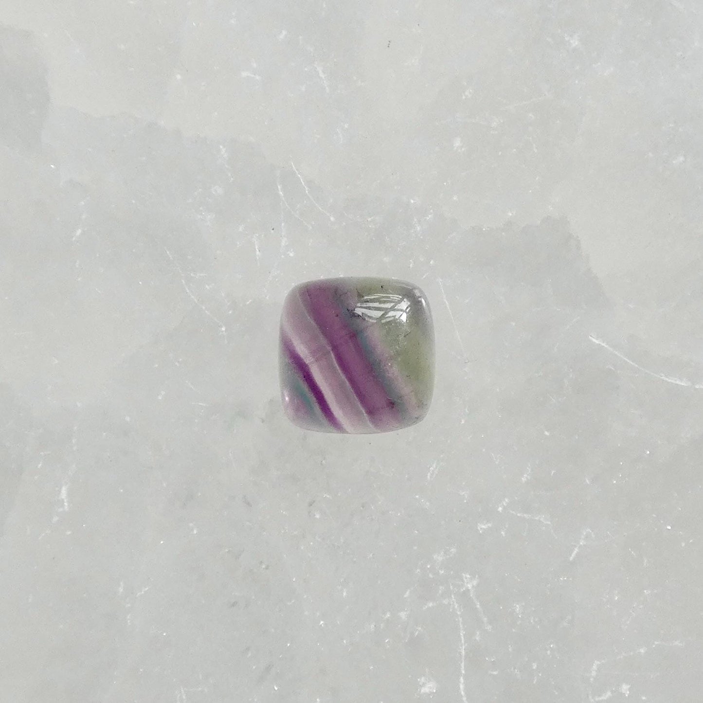 Custom Silversmith Rainbow Fluorite Ring – Choose Your Square Cabochon