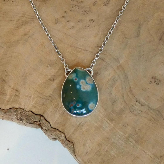 Ocean Jasper Pendant includes chain, Choose Your OOAK Necklace