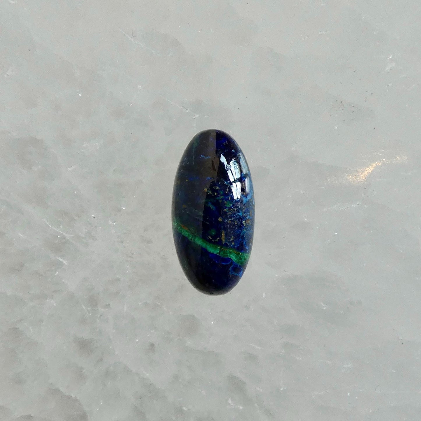 Azurite Malachite Ring - Boho .925 Sterling Silver Statement Ring