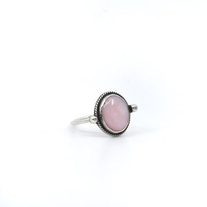 Pink Opal Delica Ring - Silversmith Ring - Feminine Jewelry