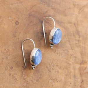 Kyanite Piper Earrings - Boho Blue Kyanite Earrings - Silversmith - Sterling Silver
