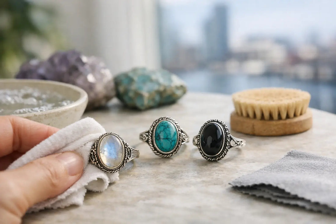 How to Clean Silver Cabochon Rings Safely