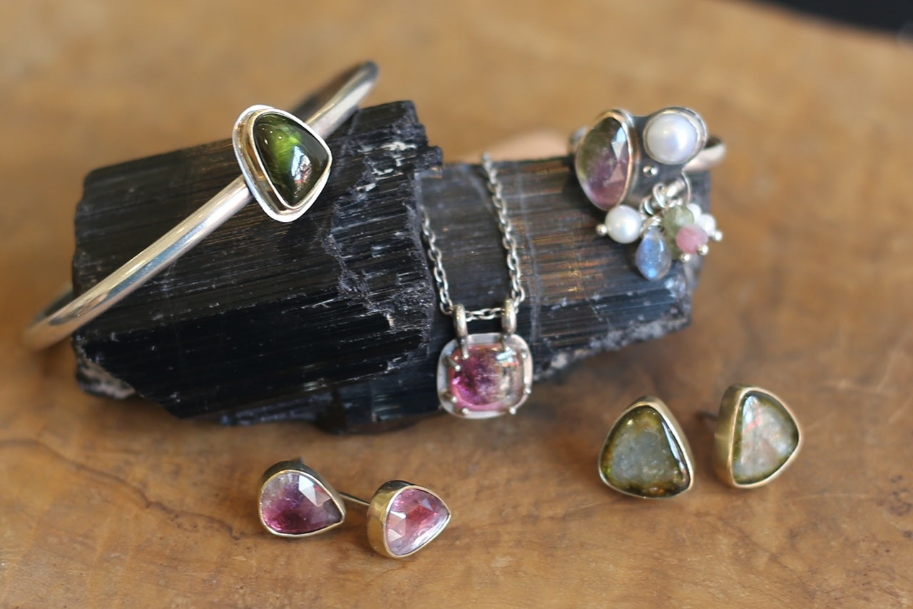 Tourmaline Jewelry. Linda Blackbourn Jewelry