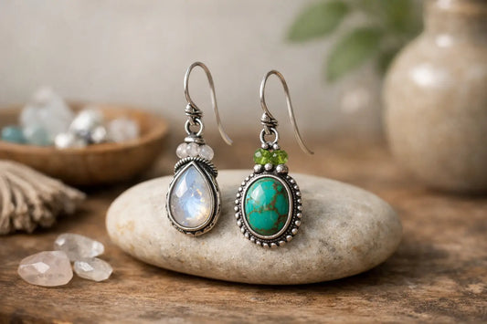 Handmade Silver Gemstone Earrings That Feel Like You
