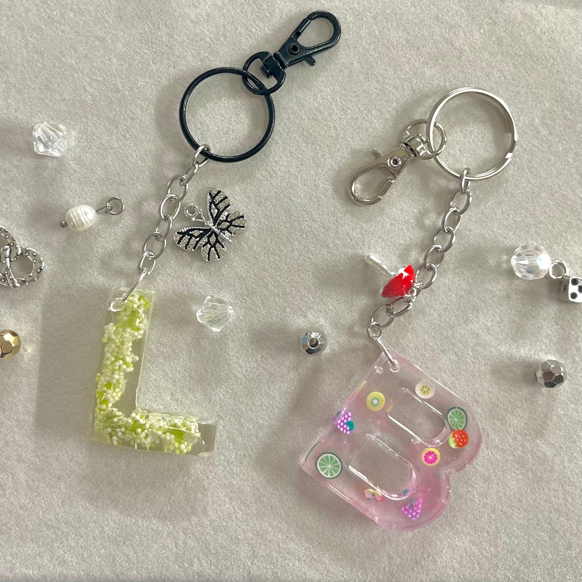 Make & Take Resin Workshop - Key Chain or Bag Charm add on - Handcrafted Sterling Silver Jewelry by Linda Blackbourn