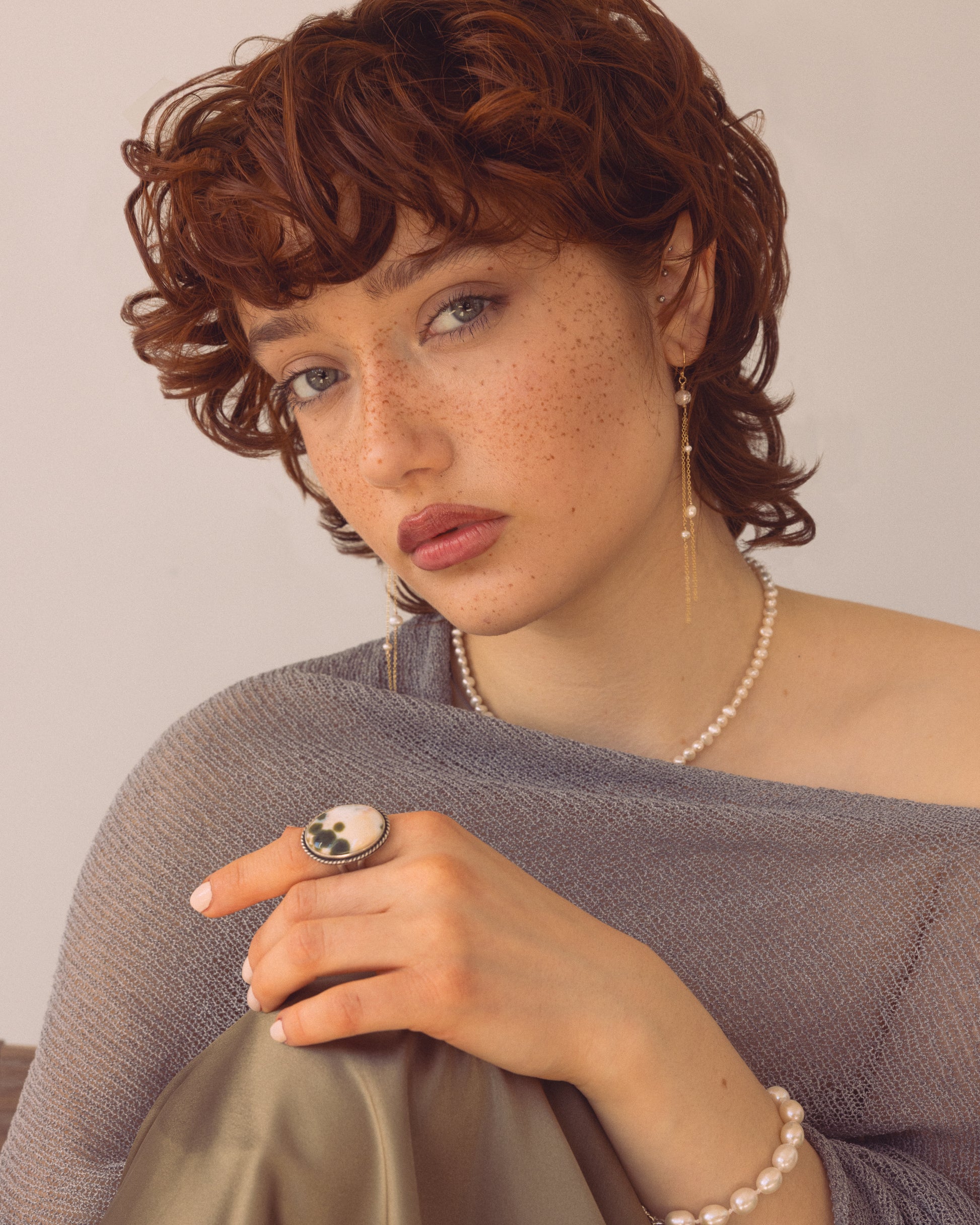Freshwater Nugget Pearl Choker - Adjustable Size - Choose Your Length and Metal - Handcrafted Sterling Silver Jewelry by Linda Blackbourn