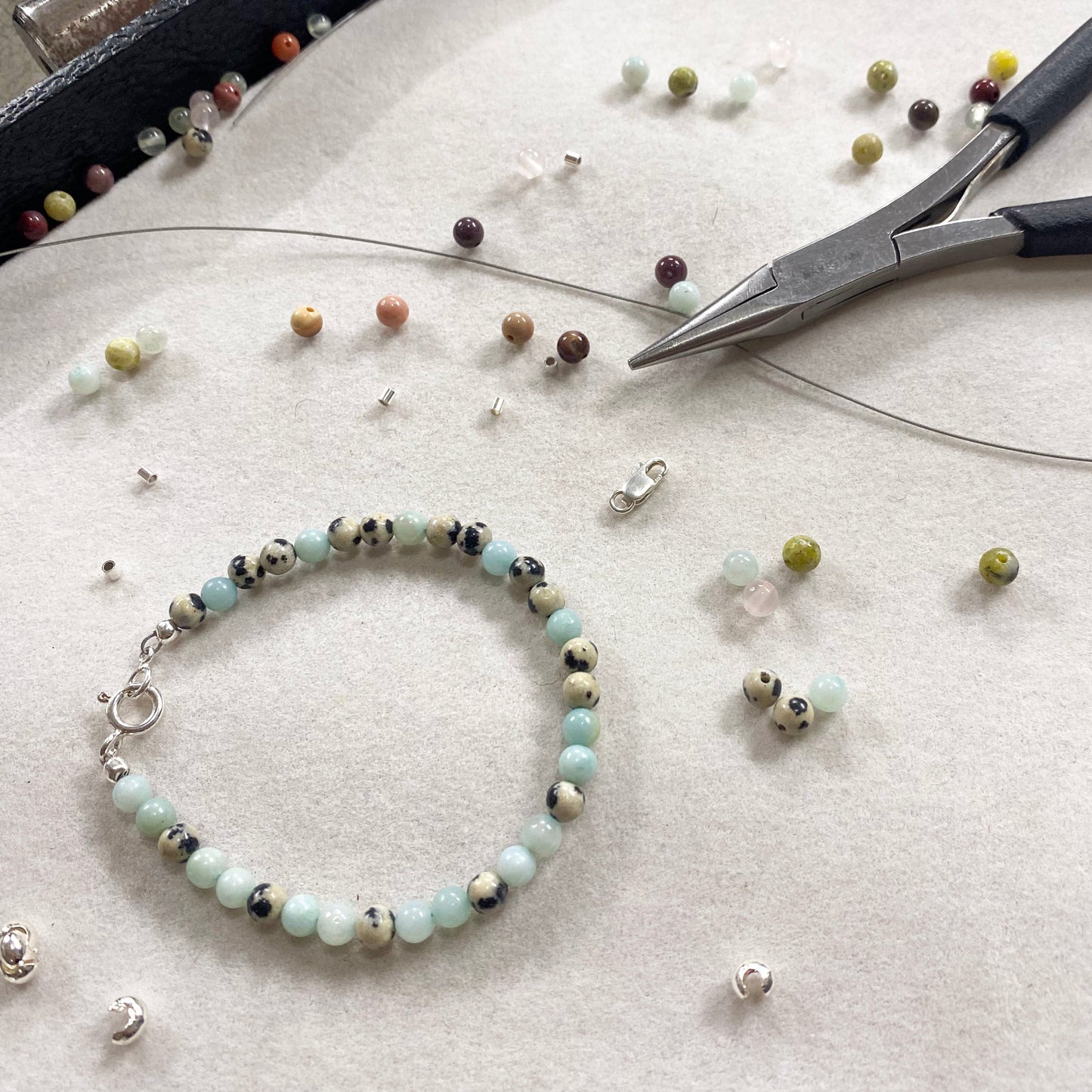 Make and Take Workshop - String a Bracelet, Stretch or Clasp - Handcrafted Sterling Silver Jewelry by Linda Blackbourn