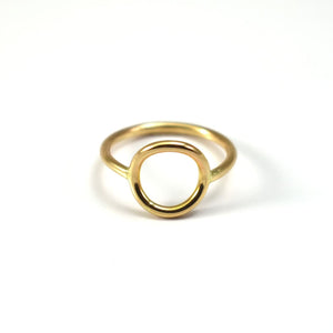 The Balance Ring - Mixed Metal Ring - 14 KT Solid Gold Ring