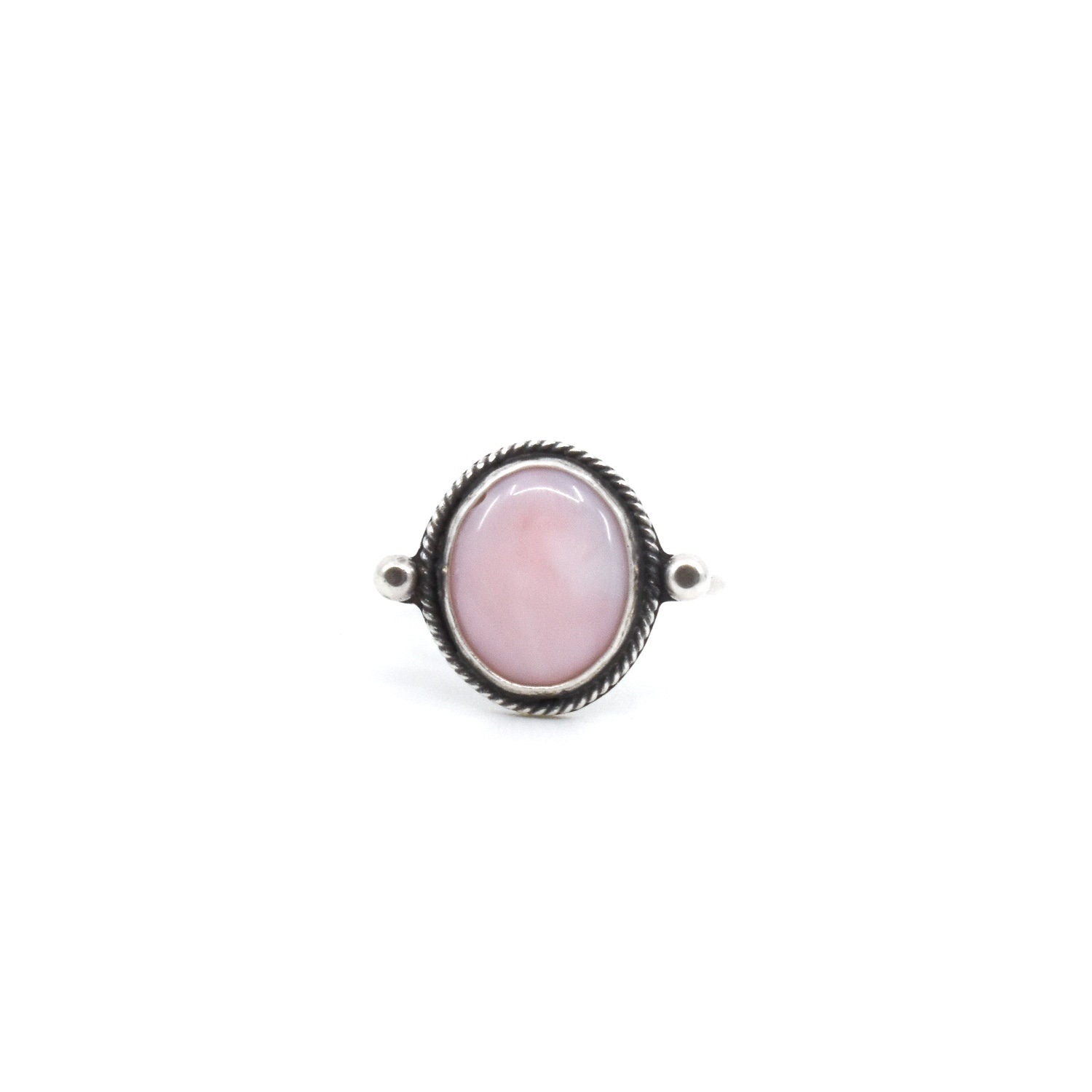 Pink Opal Delica Ring - Silversmith Ring - Feminine Jewelry