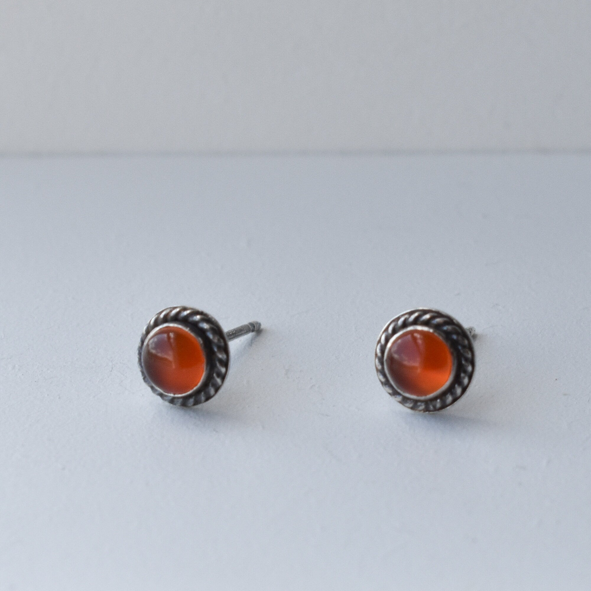 Itty Bitty Posts - Turquoise Earrings - Carnelian Studs - Lapis Lazuli Posts - Silversmith