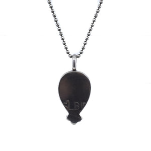Charoite Pendant - Charoite Necklace - Upside down Teardrop - Silversmith