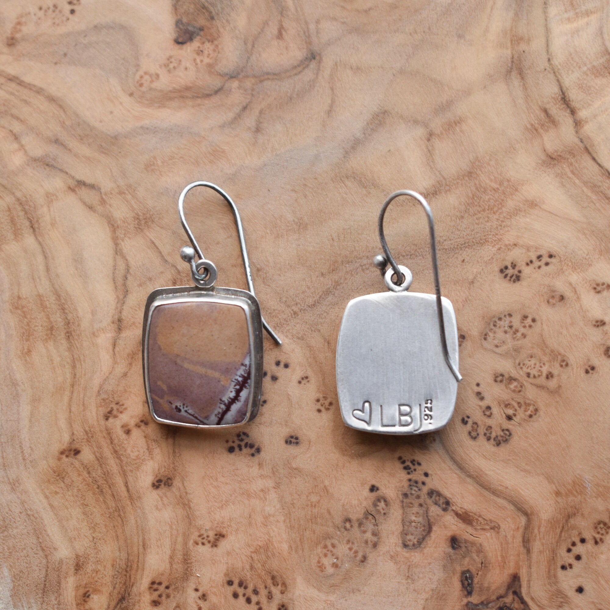 Custom Sonora Jasper Earrings - Choose Your Stones - Silversmth Earrings
