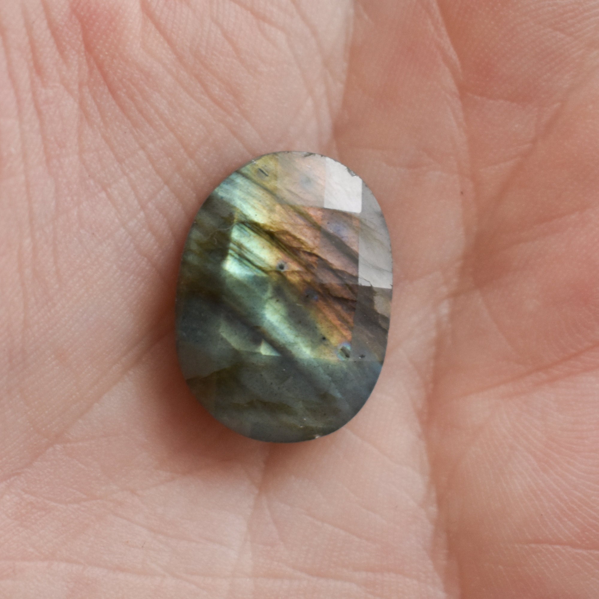 Labradorite Ring - .925 Sterling Silver Ring - Silversmith Ring - Big Labradorite Ring