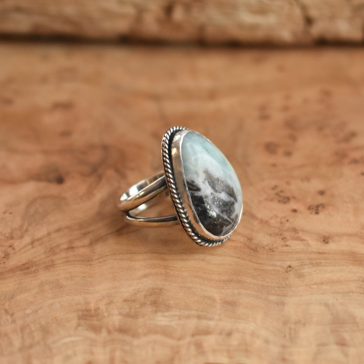 Amazonite Boho Ring | Sterling Silver