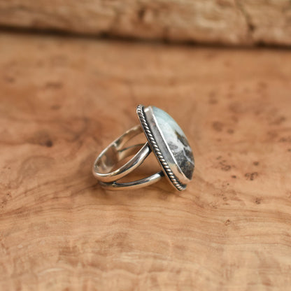 Amazonite Boho Ring | Sterling Silver
