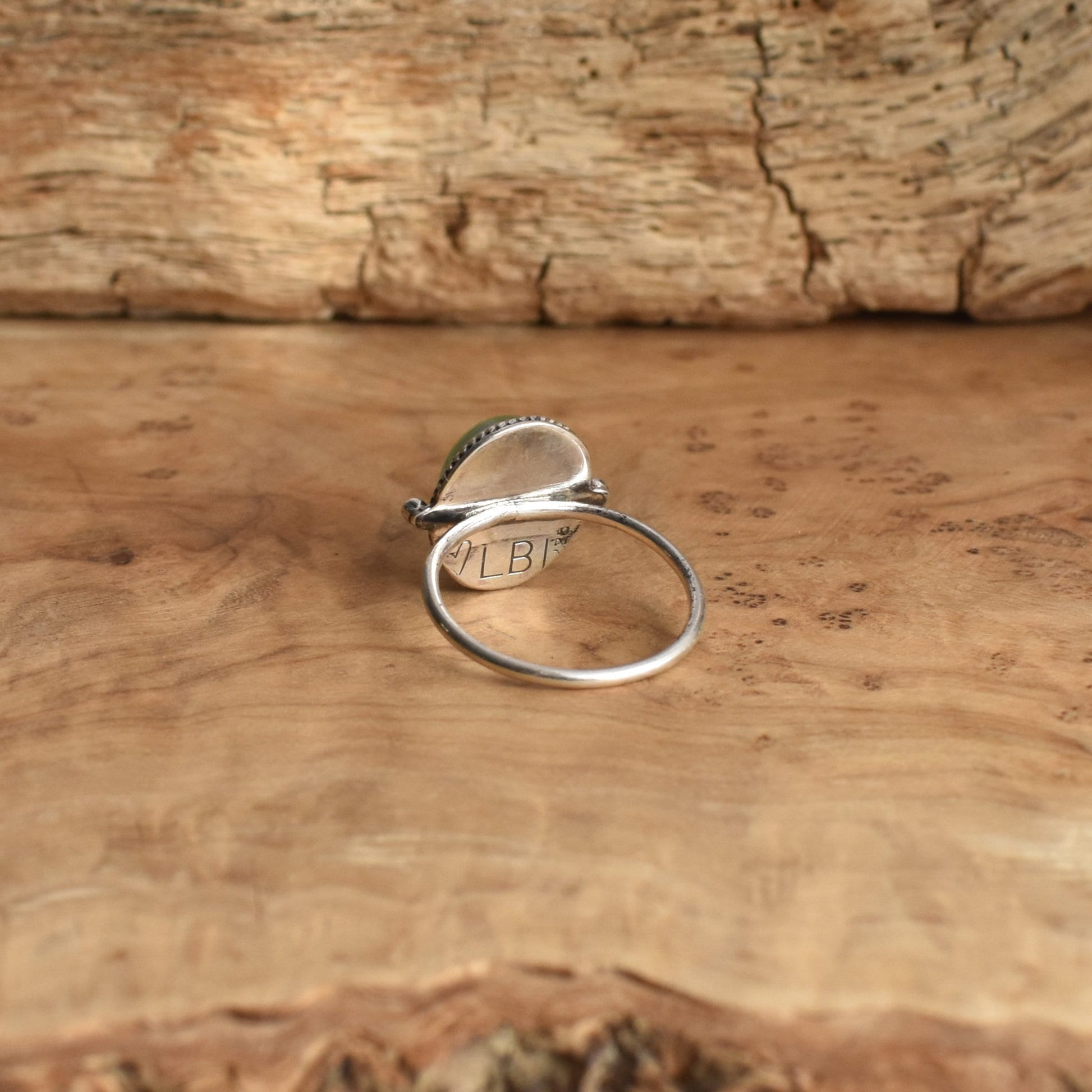 Rose Cut Black Onyx Sterling Silver Ring - Dainty Silversmith Design