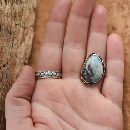 Amazonite Boho Ring | Sterling Silver