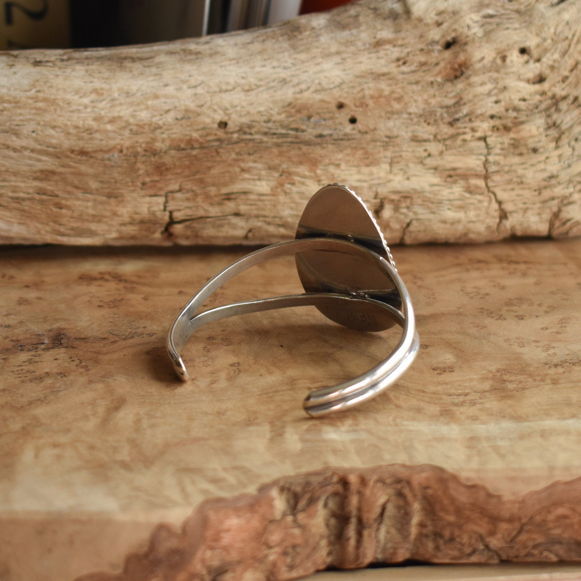 Turquoise Cuff Bracelet - Big Turquoise Bangle - Dragonskin Turquoise - Silversmith Bracelet