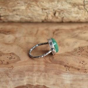 Malachite Chelsea Ring - .925 Sterling Silver Ring - Silversmith Ring