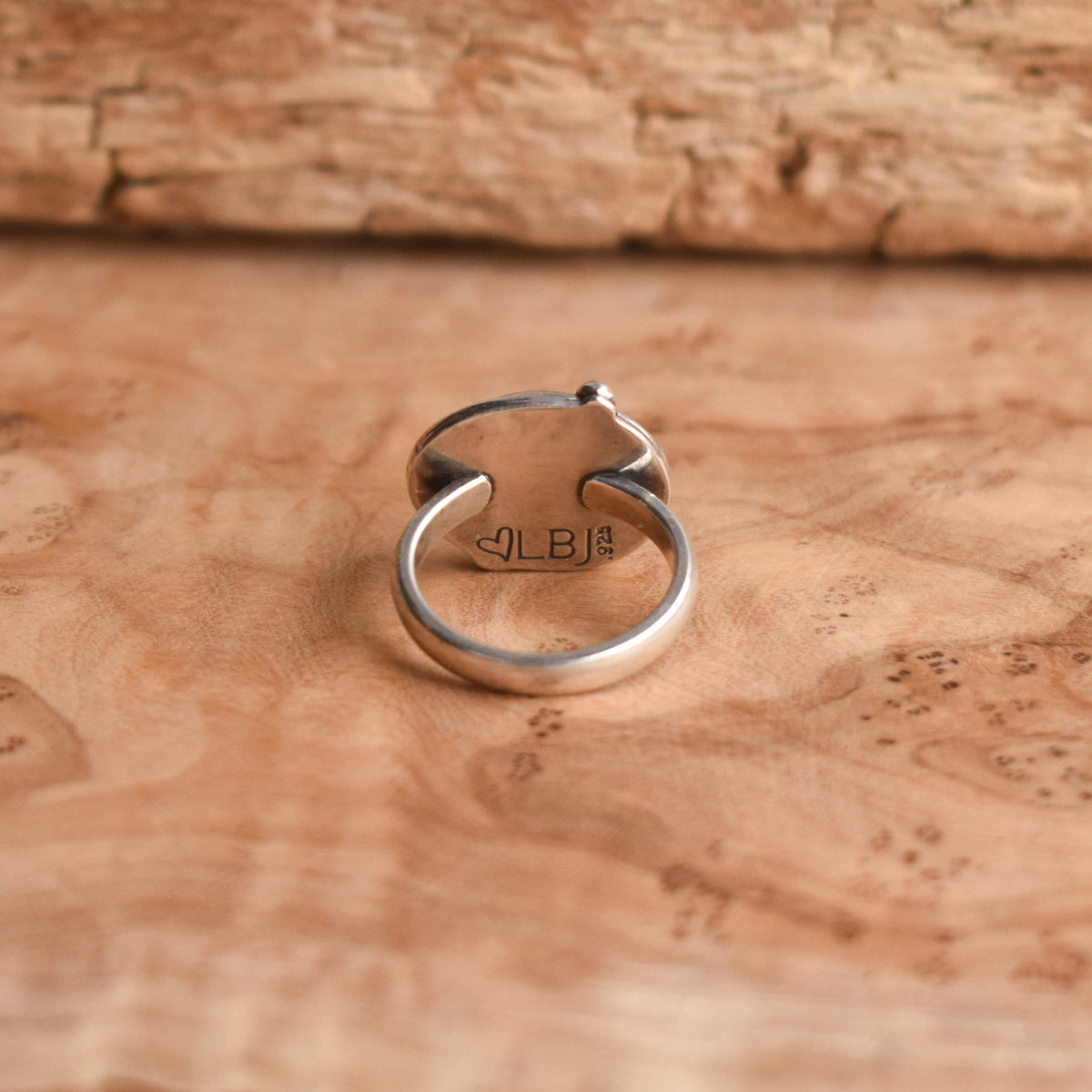 Labradorite Rose Cut Orbits Ring | Sterling Silver