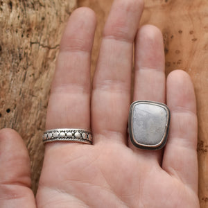 Luna Agate Ring - Sterling Silver - Choose Your Stone