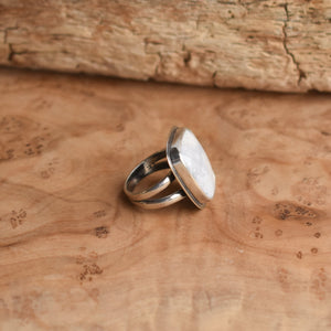 Luna Agate Ring - .925 Sterling Silver - OOAK - Choose Your Own Stone - Silversmith Ring