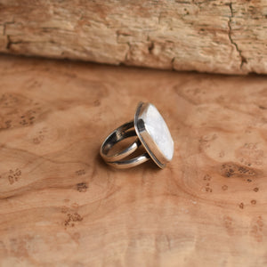 Luna Agate Ring - Sterling Silver - Choose Your Stone