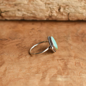 Custom Natural Turquoise Delica Ring -Sterling Silver - Choose Your Stone
