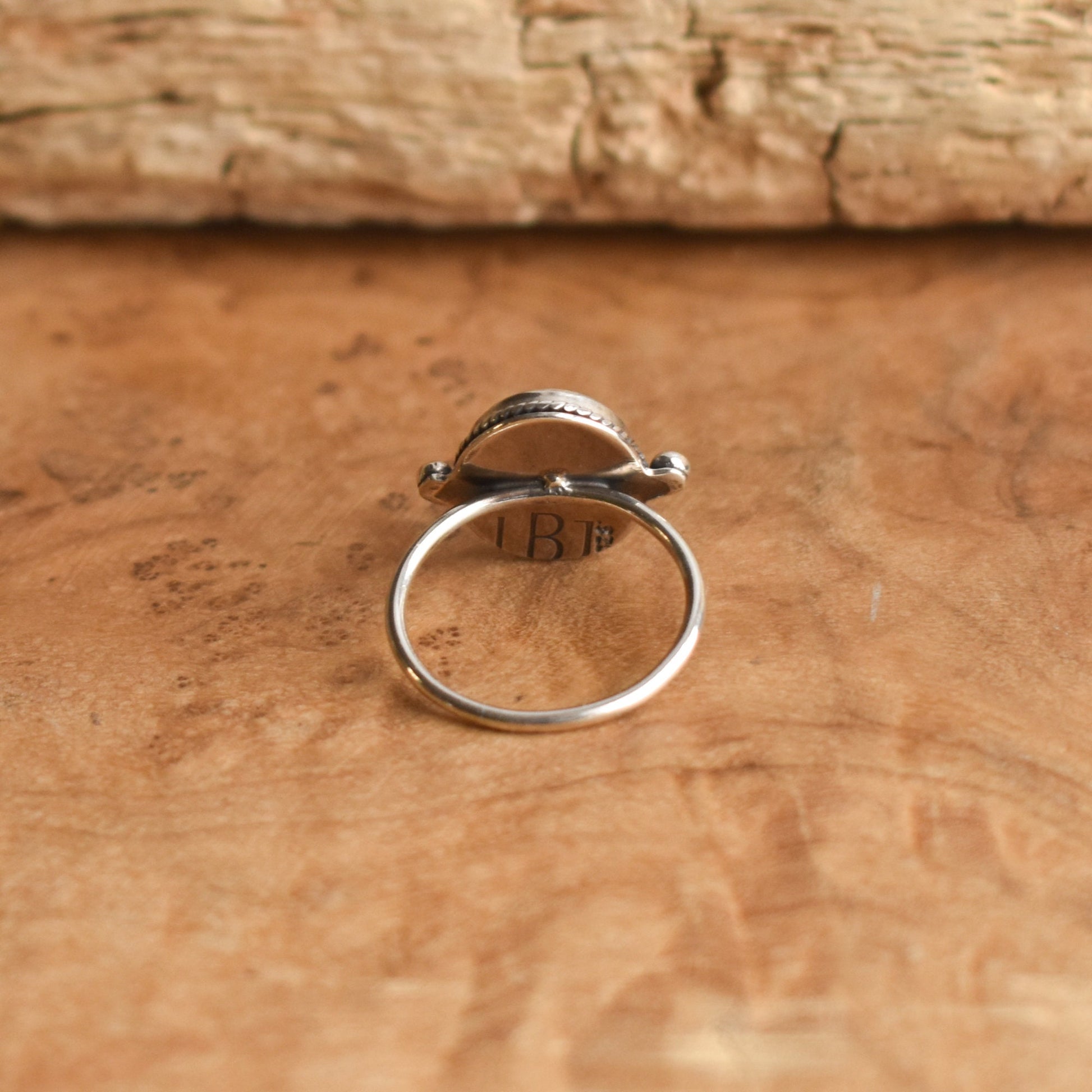 Custom Natural Turquoise Delica Ring -Sterling Silver - Choose Your Stone