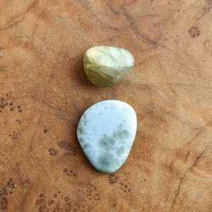 Larimar and Labradorite Ring Size 7