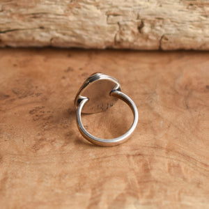 Chunky Boho Ring - Faceted Carnelian Ring - Carnelian Boho Ring - Silversmith Ring