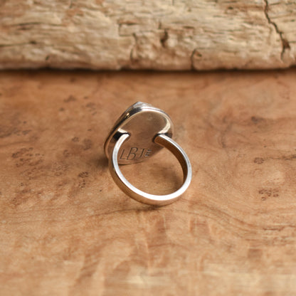 Laguna Lace Agate Chunky Boho Ring | Sterling Silver