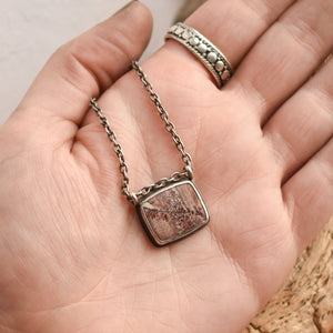 Custom Sonora Jasper Pendant - Choose Your Stone - Sterling Silver