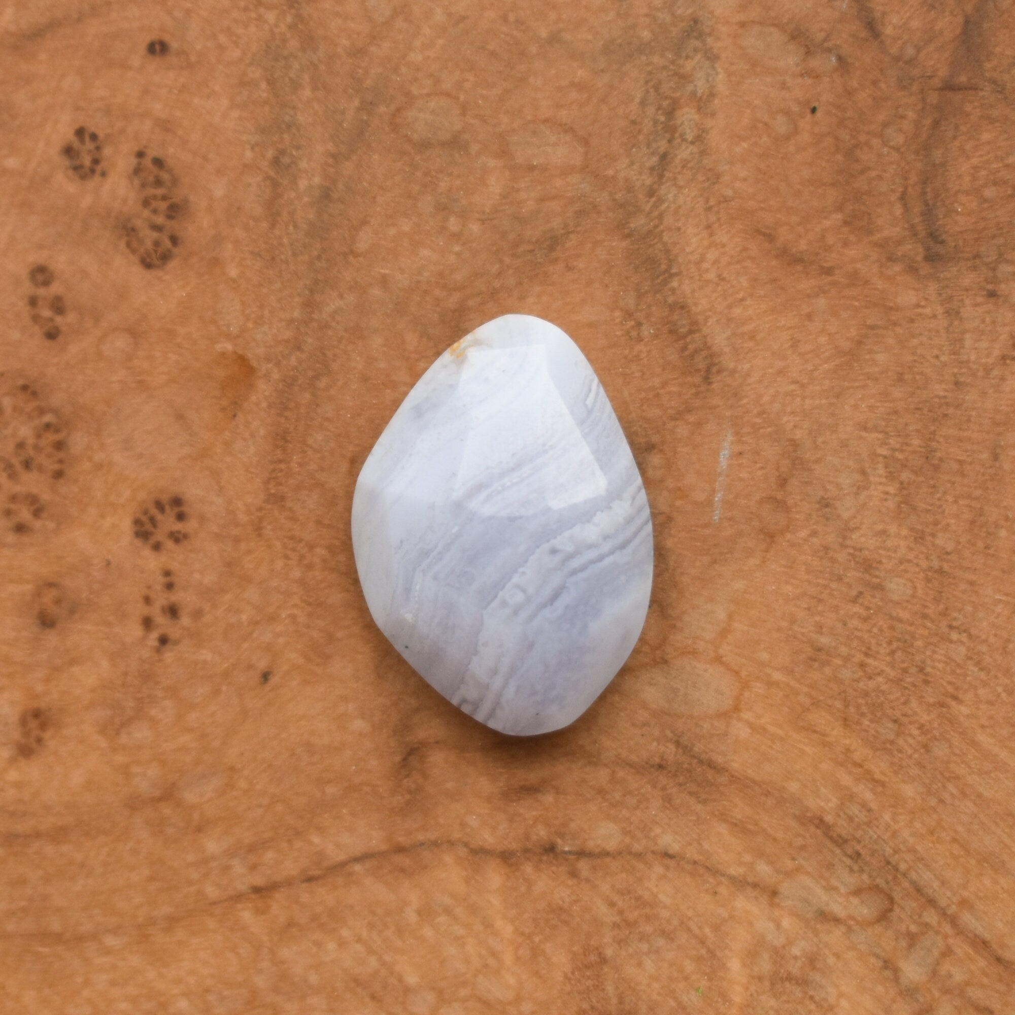 Blue Lace Agate Ring - Chunky Boho Ring - Sterling Silver - .Choose Your Stobe