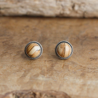 Picture Jasper Traditional Posts - .925 Sterling Silver - Silversmith - OOAK