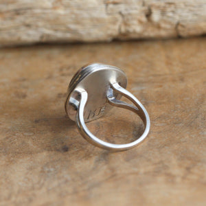 Birds Eye Rhyolite Boho Ring - OOAK Rhyolite Ring - Silversmith Ring