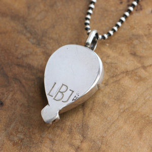 Custom Turquoise Pendant - Pear Shaped - Silversmith