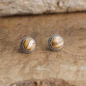 Picture Jasper Traditional Posts - .925 Sterling Silver - Silversmith - OOAK