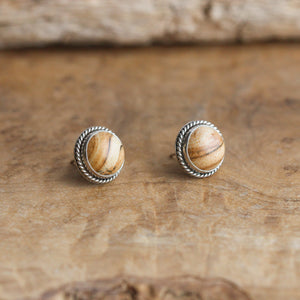 Picture Jasper Traditional Posts - .925 Sterling Silver - Silversmith - OOAK