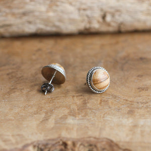 Picture Jasper Traditional Posts - .925 Sterling Silver - Silversmith - OOAK