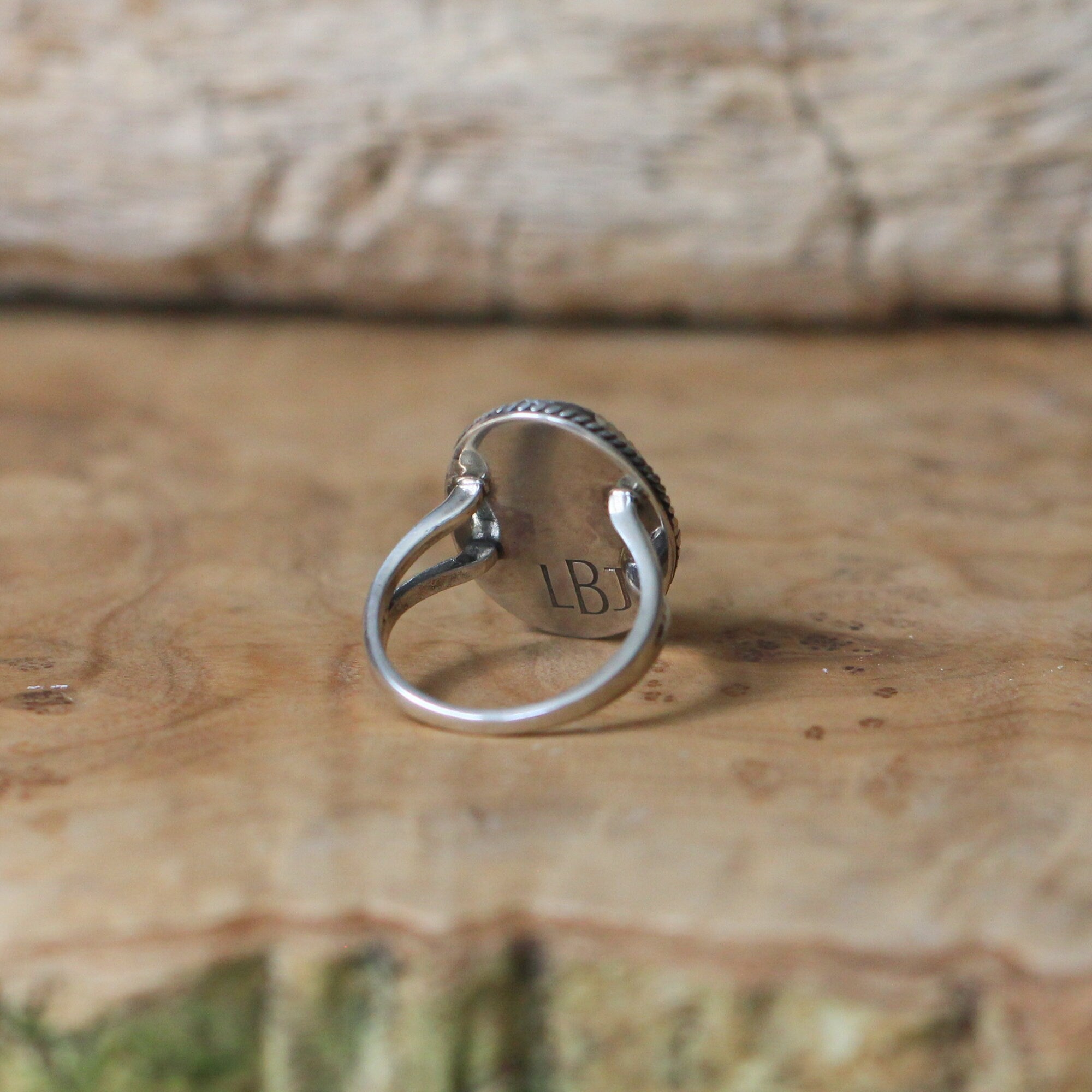 Boho Turquoise Ring - Sterling Silver Ring - Nacozari Turquoise Statement Ring - Silversmith Ring