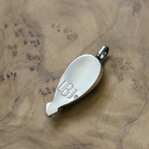 Fluorite Sweetheart Pendant - Silversmith - Striped Purple Fluorite