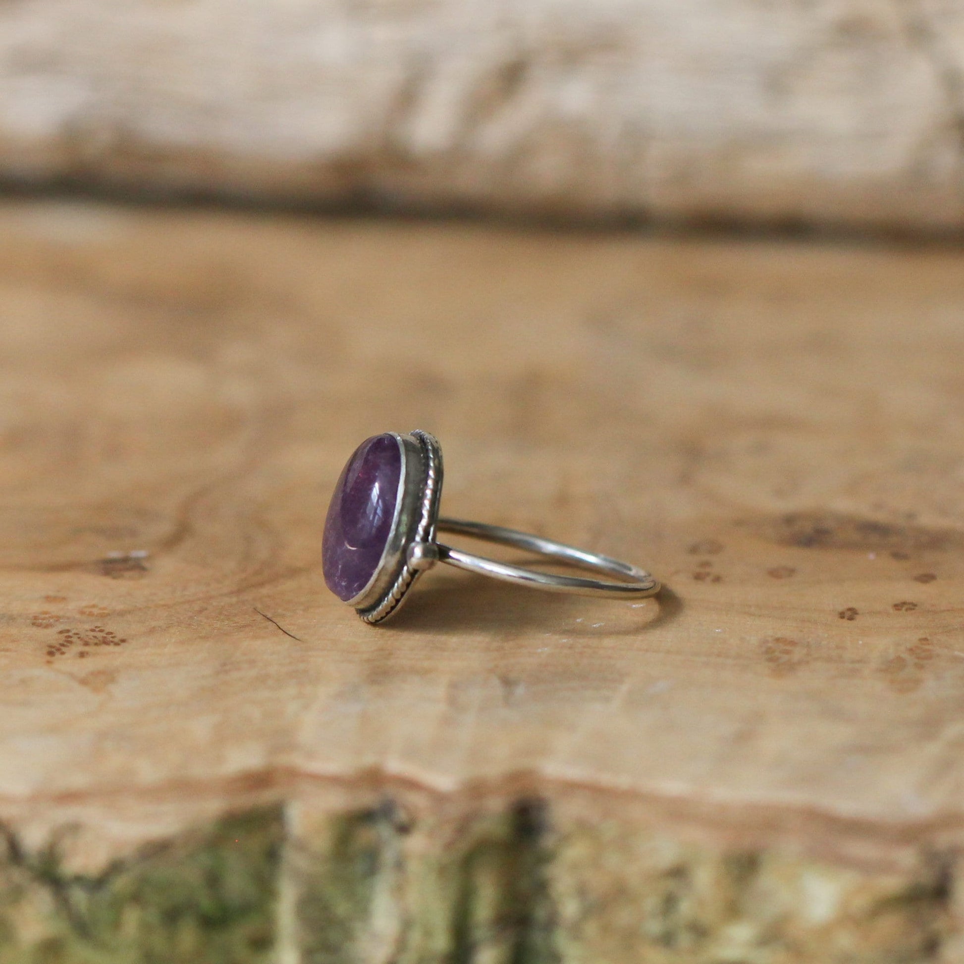 Custom Rainbow Fluorite Sterling Silver Ring - Choose Your Stone