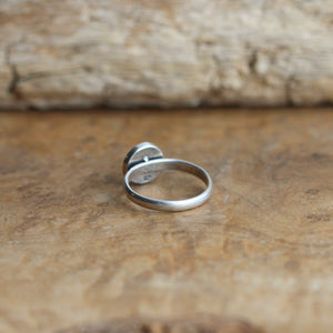 Pink Sapphire Ring - Deep Pink Sapphire Stacker - Silversmith