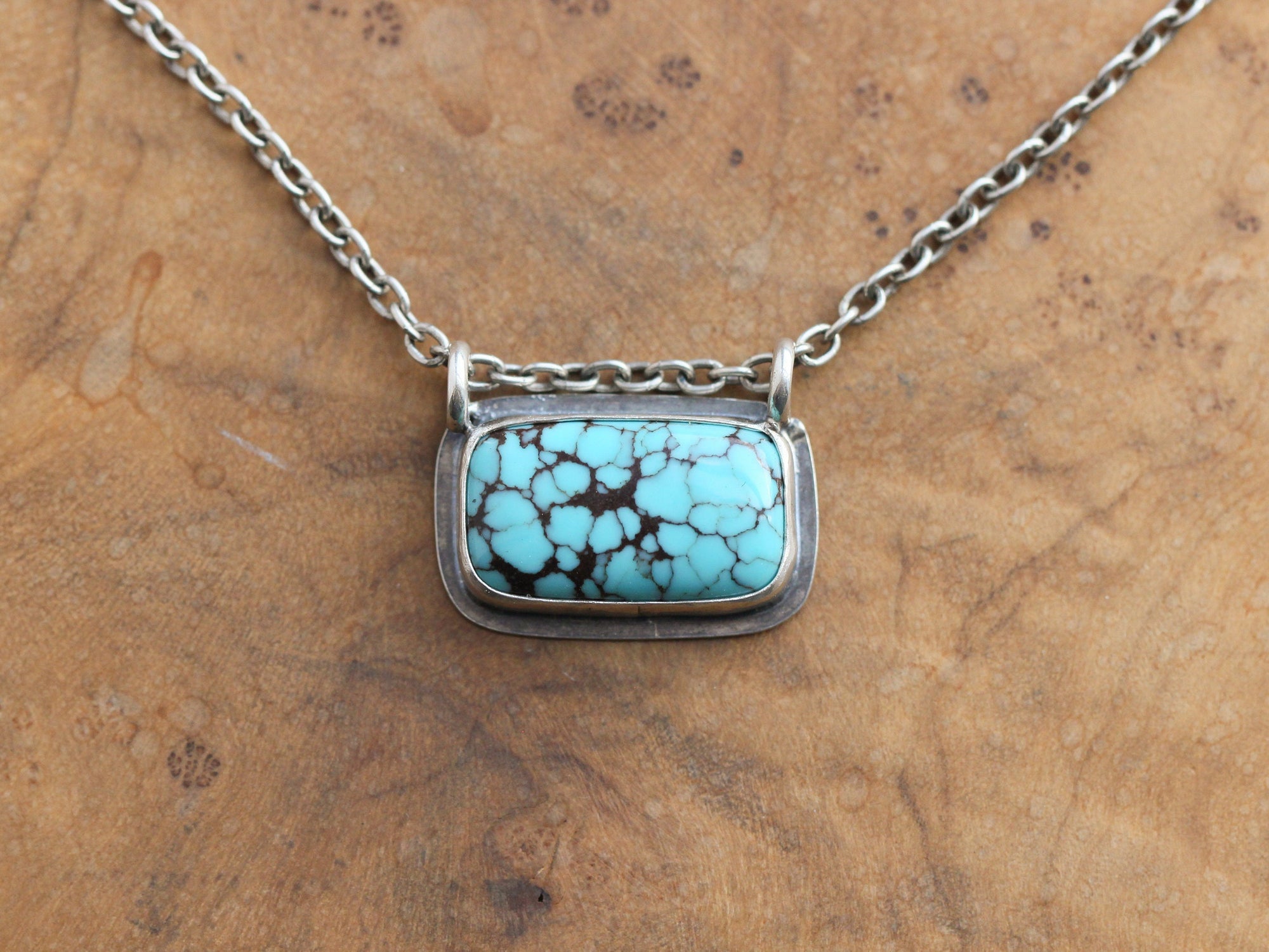 Egyptian Turquoise Hanging Rock Necklace - Choose Your Stone