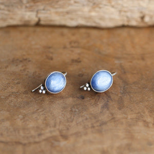 Kyanite Piper Earrings - Boho Blue Kyanite Earrings - Silversmith - Sterling Silver