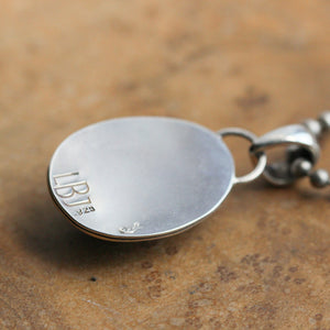 Custom Rose Cut Rainbow Fluorite Pendant – Sterling Silver Silversmith Jewelry