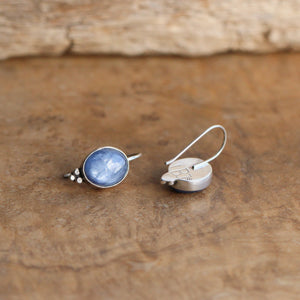 Kyanite Piper Earrings - Boho Blue Kyanite Earrings - Silversmith - Sterling Silver