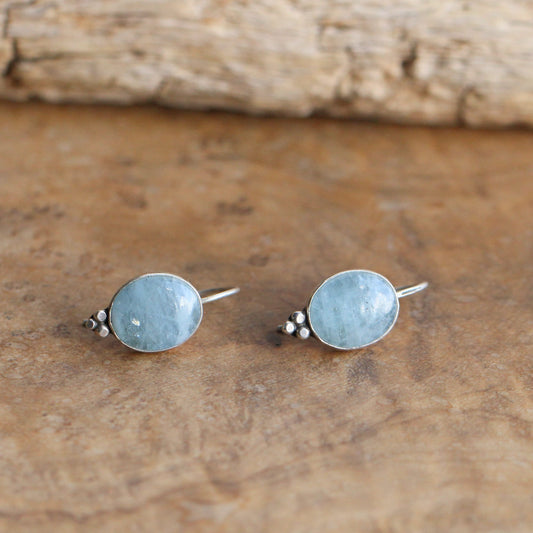Aquamarine Piper Earrings | Sterling Silver